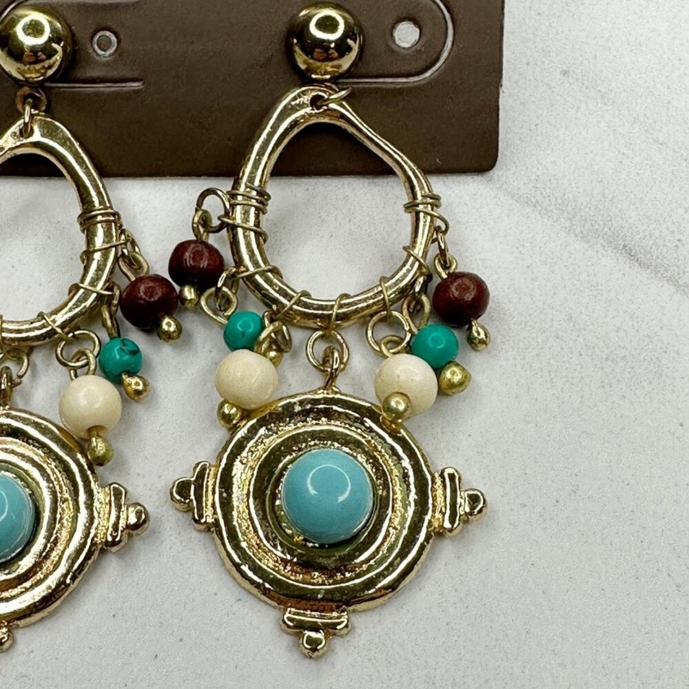 Chico's Alysia Chandelier Gold Tone Earrings ✨ - Picture 5 of 9
